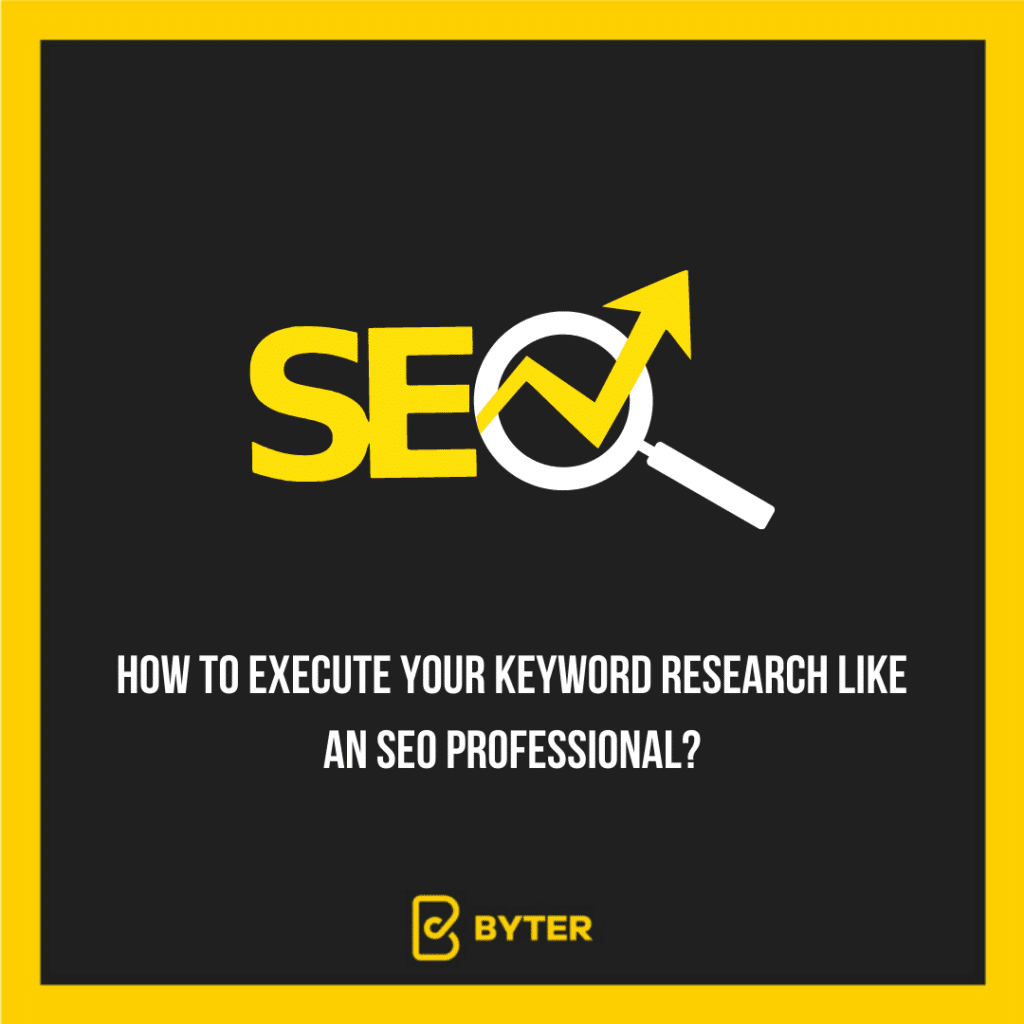 how to execute your keyword research link an seo professional?